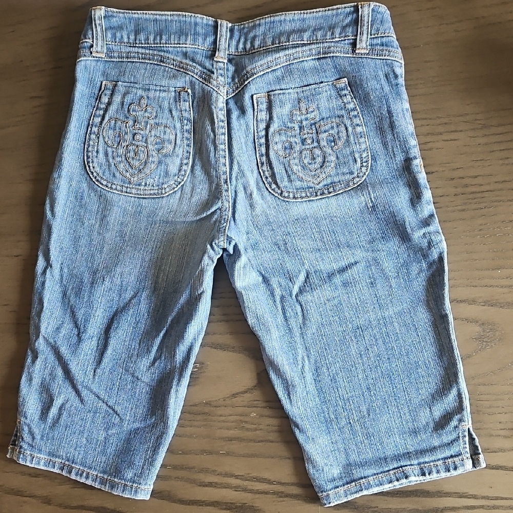 Cache‎ Blue Denim Bermuda Shorts Sz 2 - Picture 7 of 10